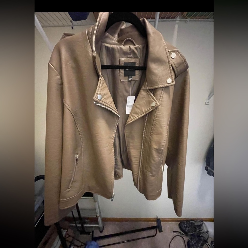 Lane Bryant Faux Leather Moto Jacket